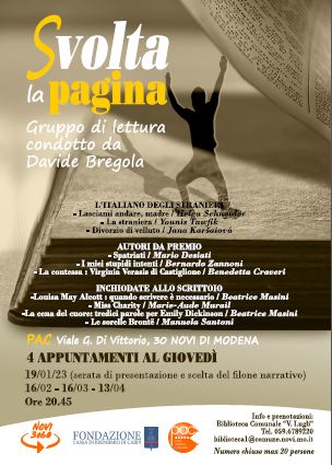 SVOLTA LA PAGINA - GRUPPO DI LETTURA - NOVI
