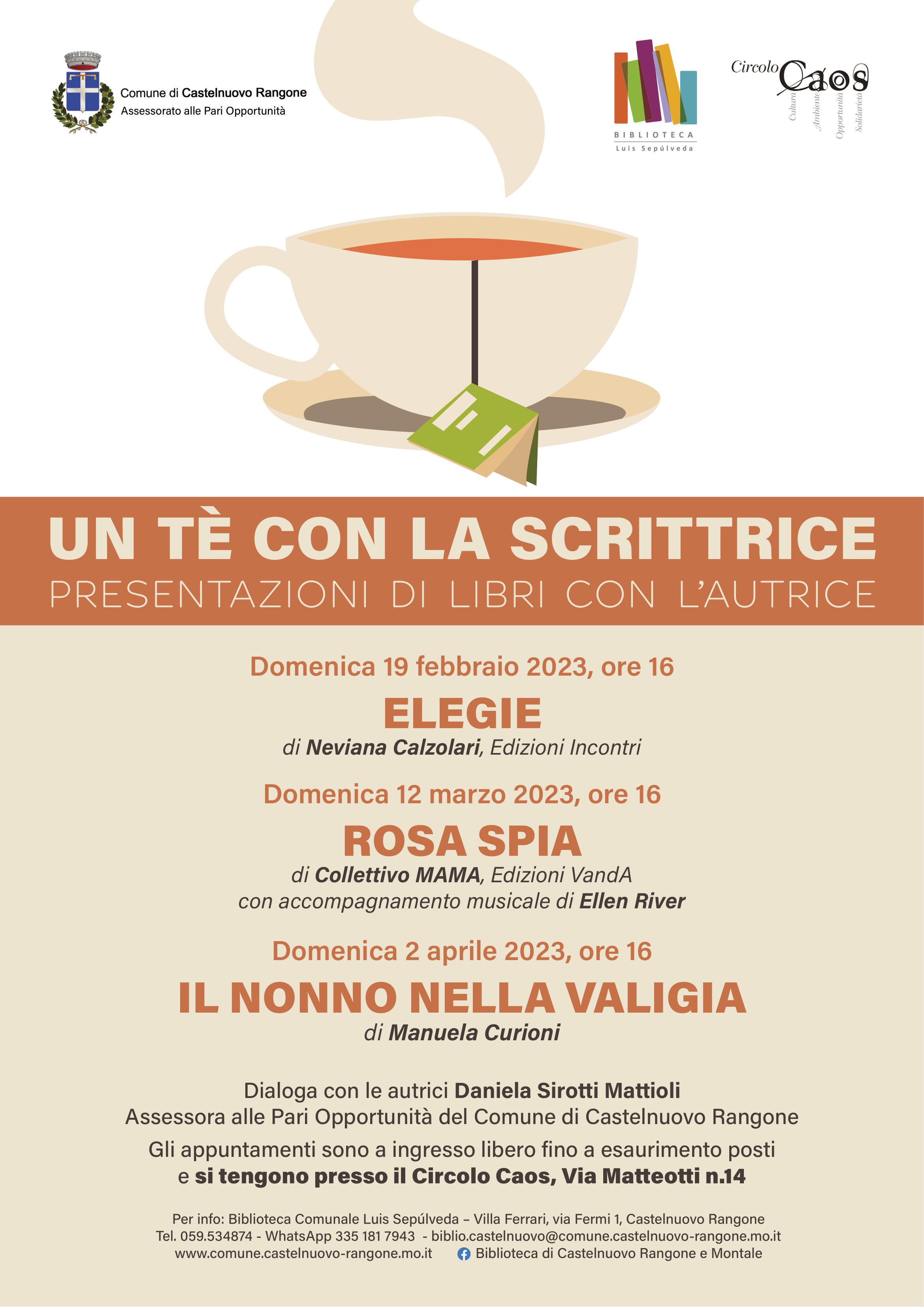 Un tè con la scrittrice