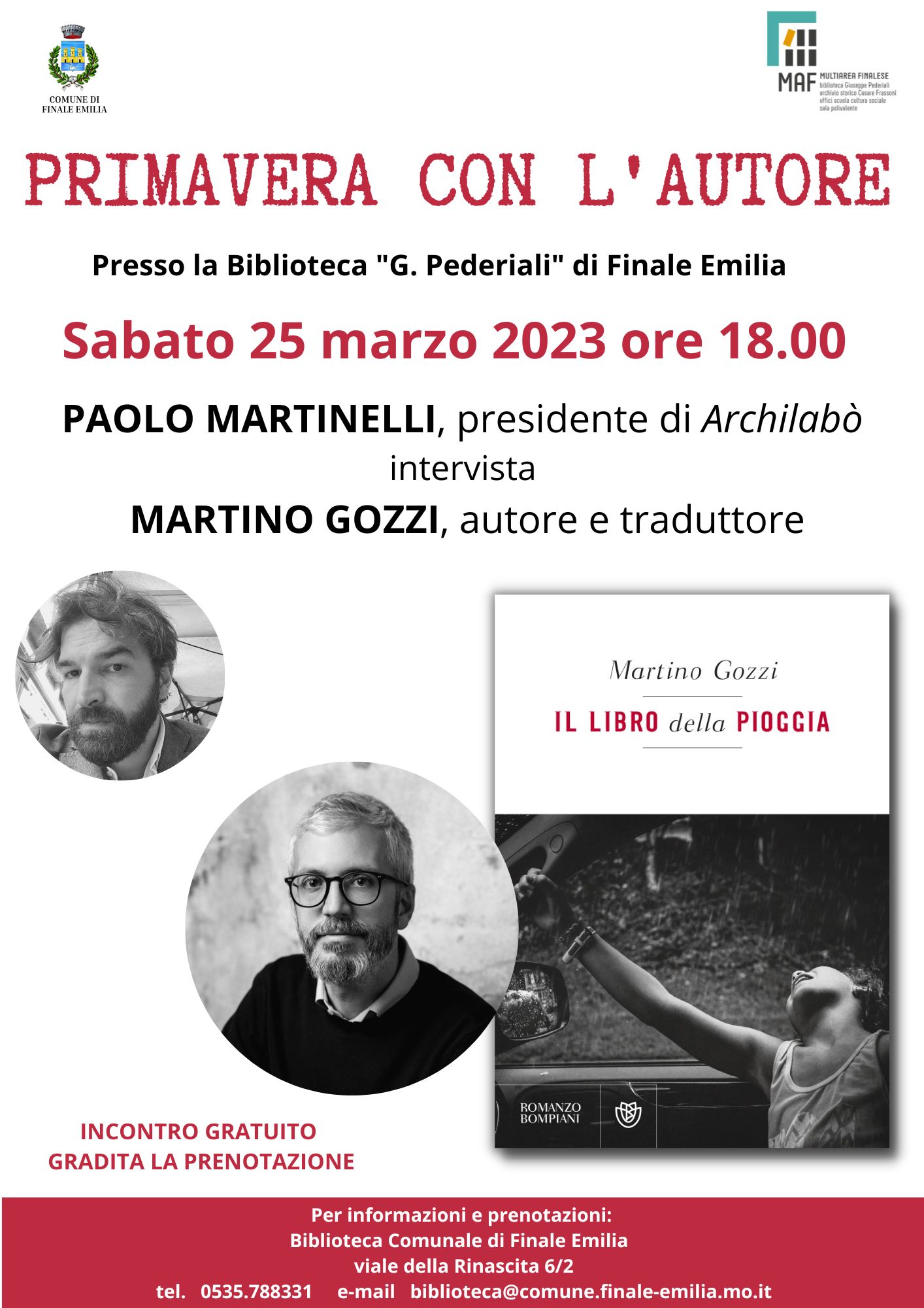 PRIMAVERA CON L'AUTORE