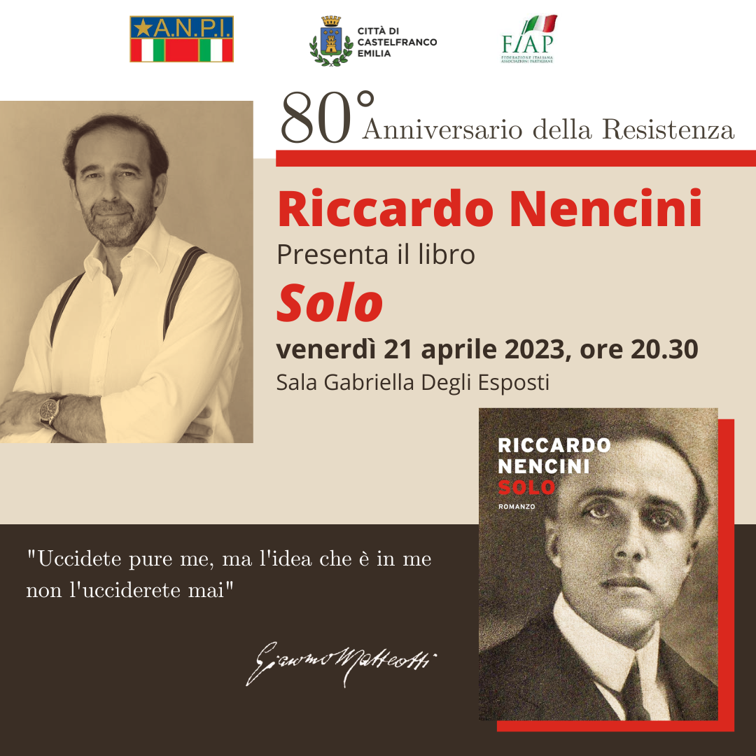 Riccardo Nencini presenta "Solo"