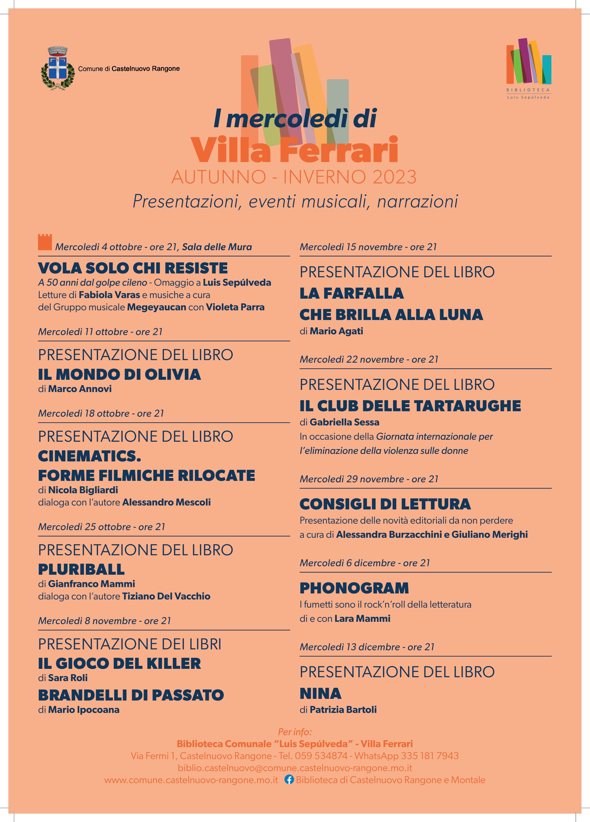 I Mercoledì di Villa Ferrari