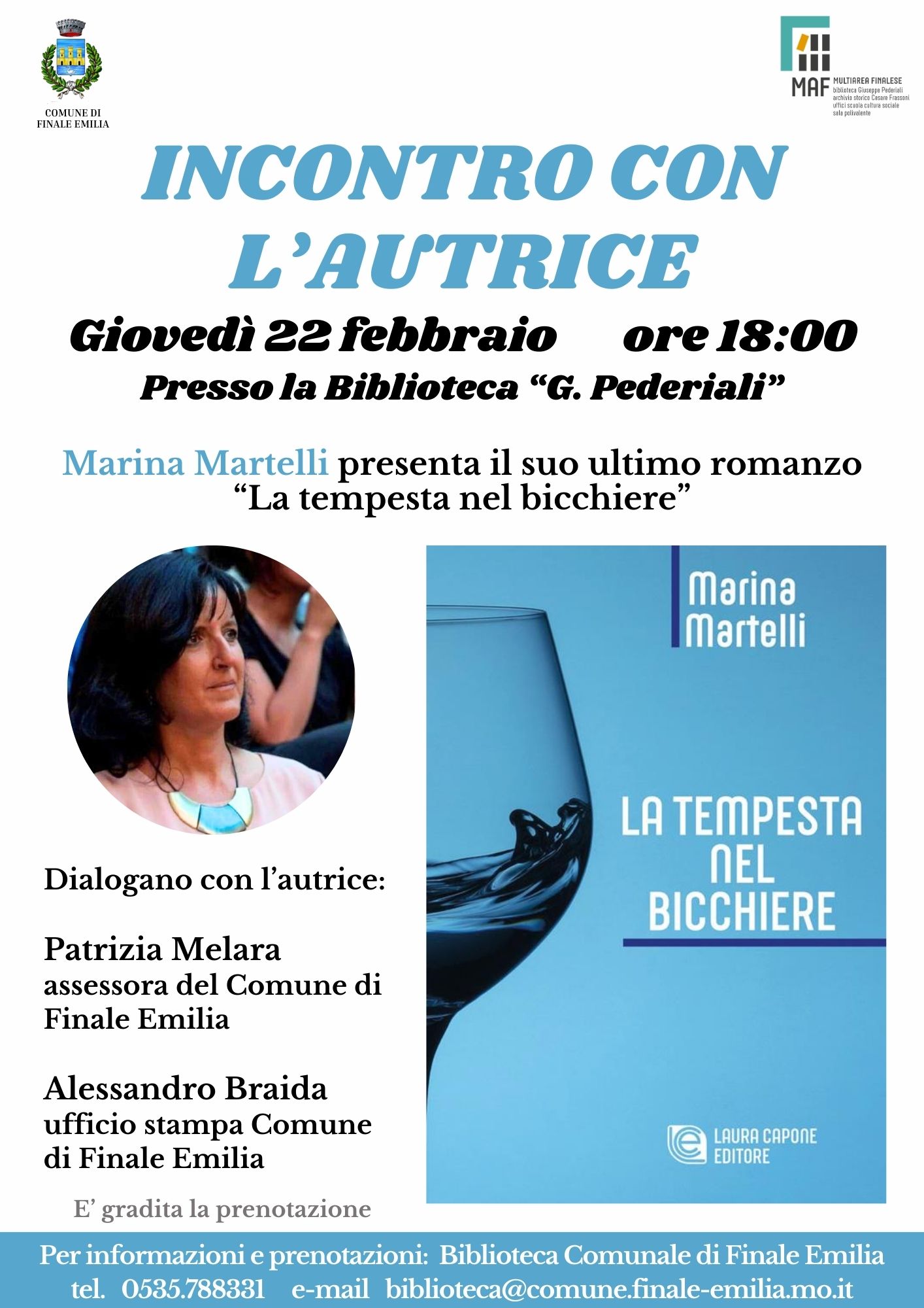 INCONTRO CON L&rsquo;AUTRICE