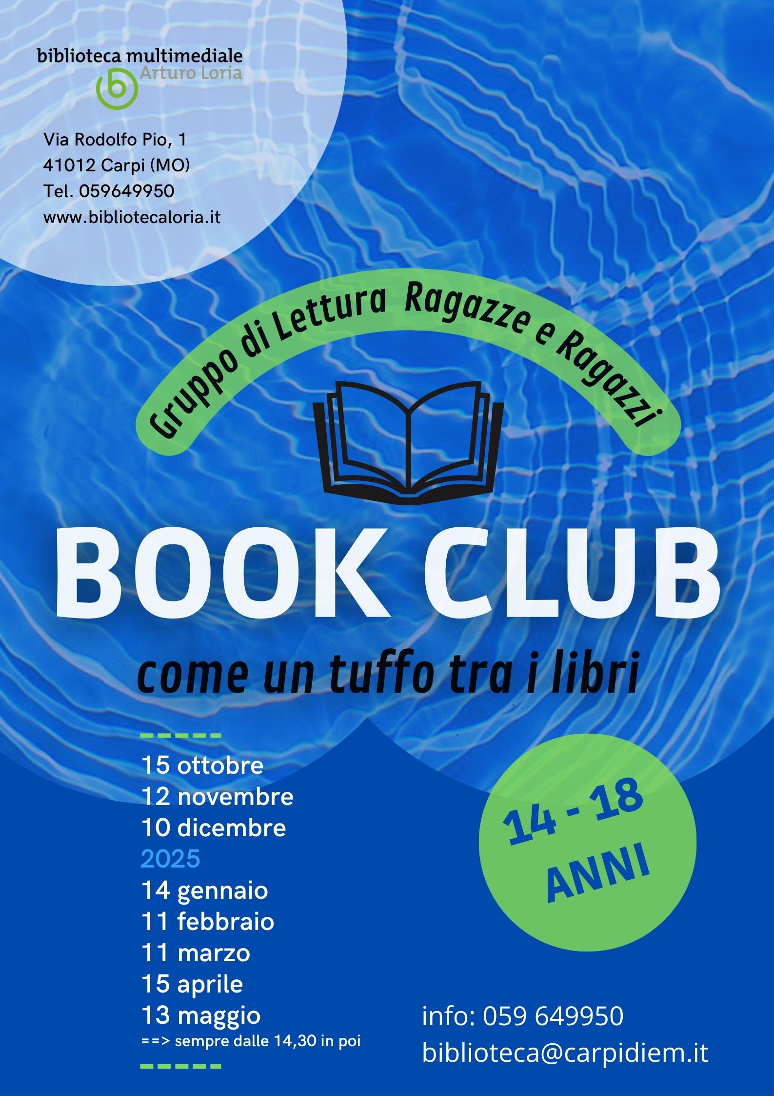 BOOK CLUB - Gruppo di lettura ragazze e ragazzi