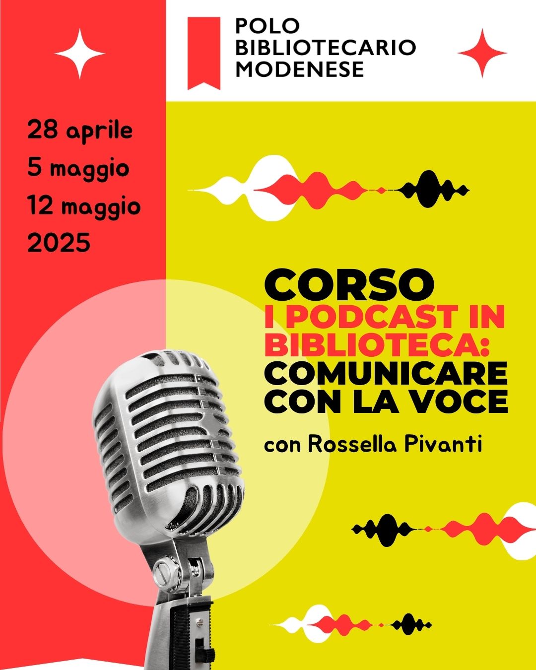 Corso &ldquo;I Podcast in biblioteca: comunicare con la voce&rdquo;