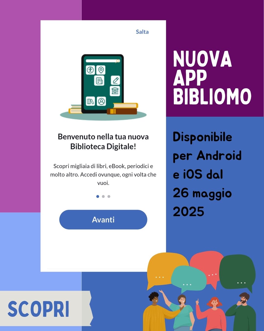 Nuova App Bibliomo