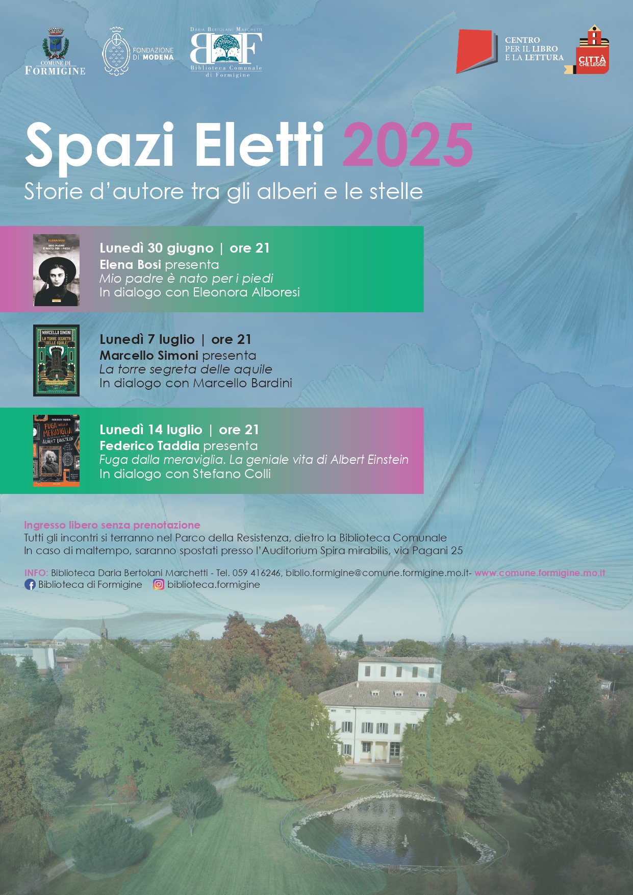 SPAZI ELETTI 2025 _ Storie d'autore tra gli alberi e le stelle