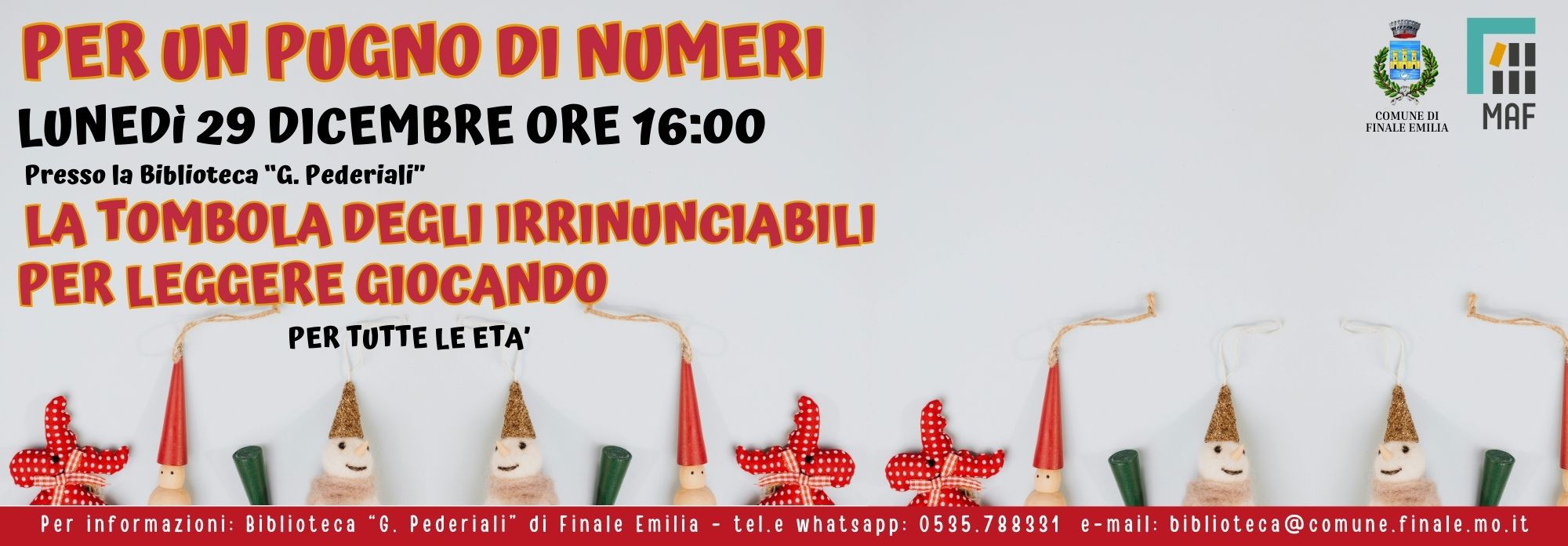 PER UN PUGNO DI NUMERI