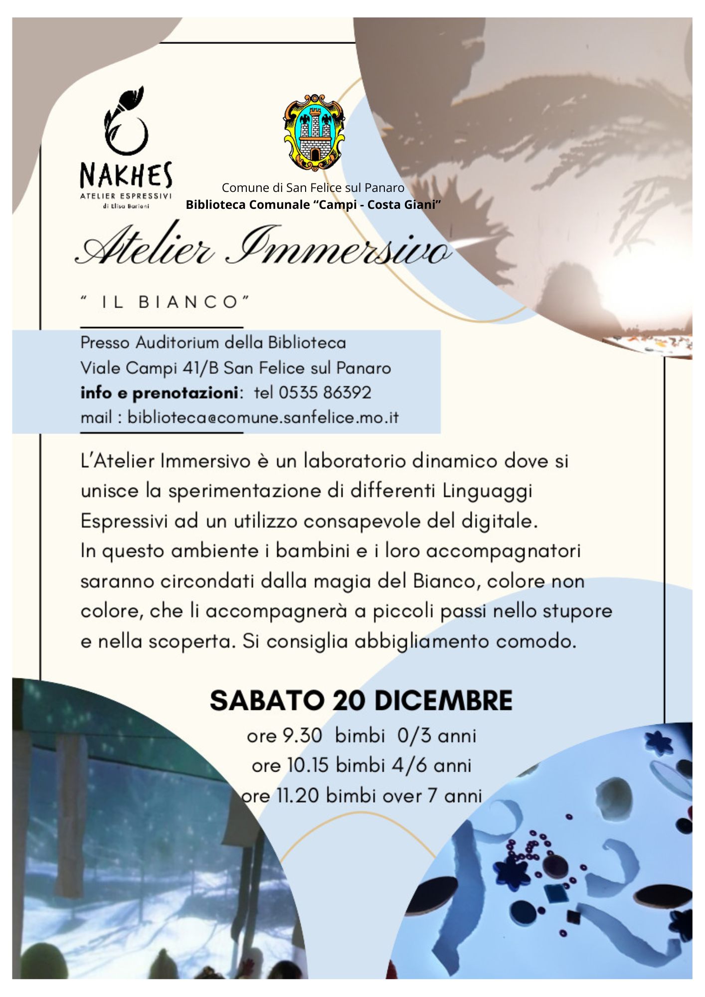 ATELIER IMMERSIVO "IL BIANCO"