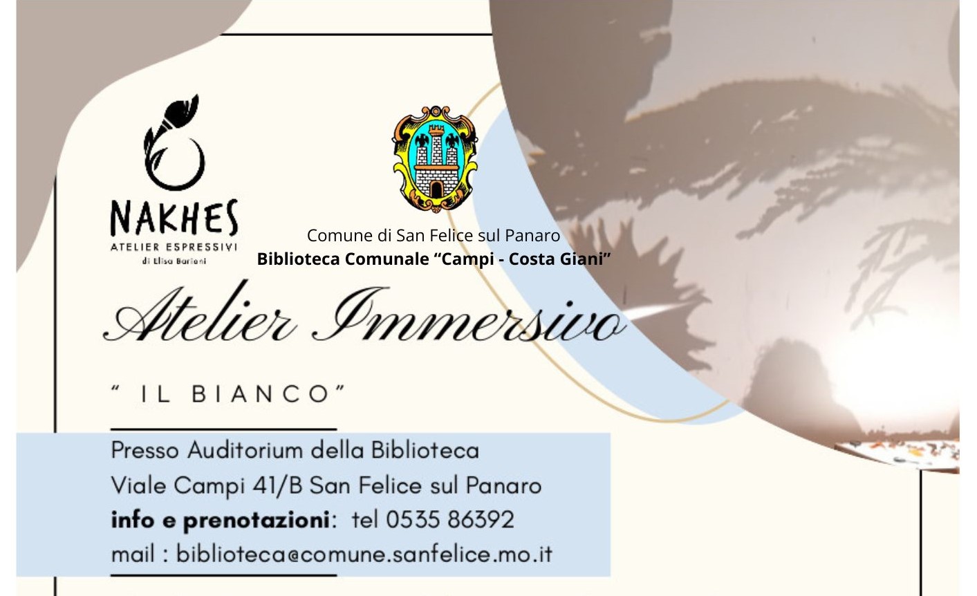 ATELIER IMMERSIVO "IL BIANCO"