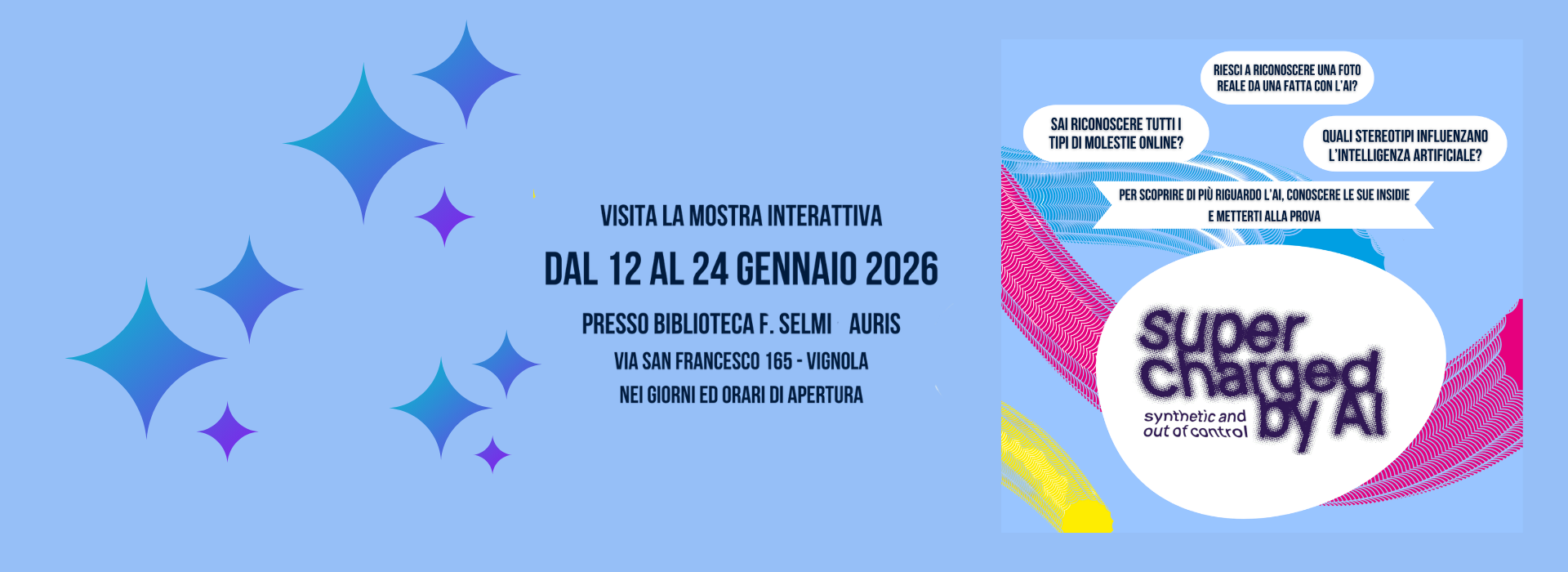 Mostra Supercharged by AI in biblioteca