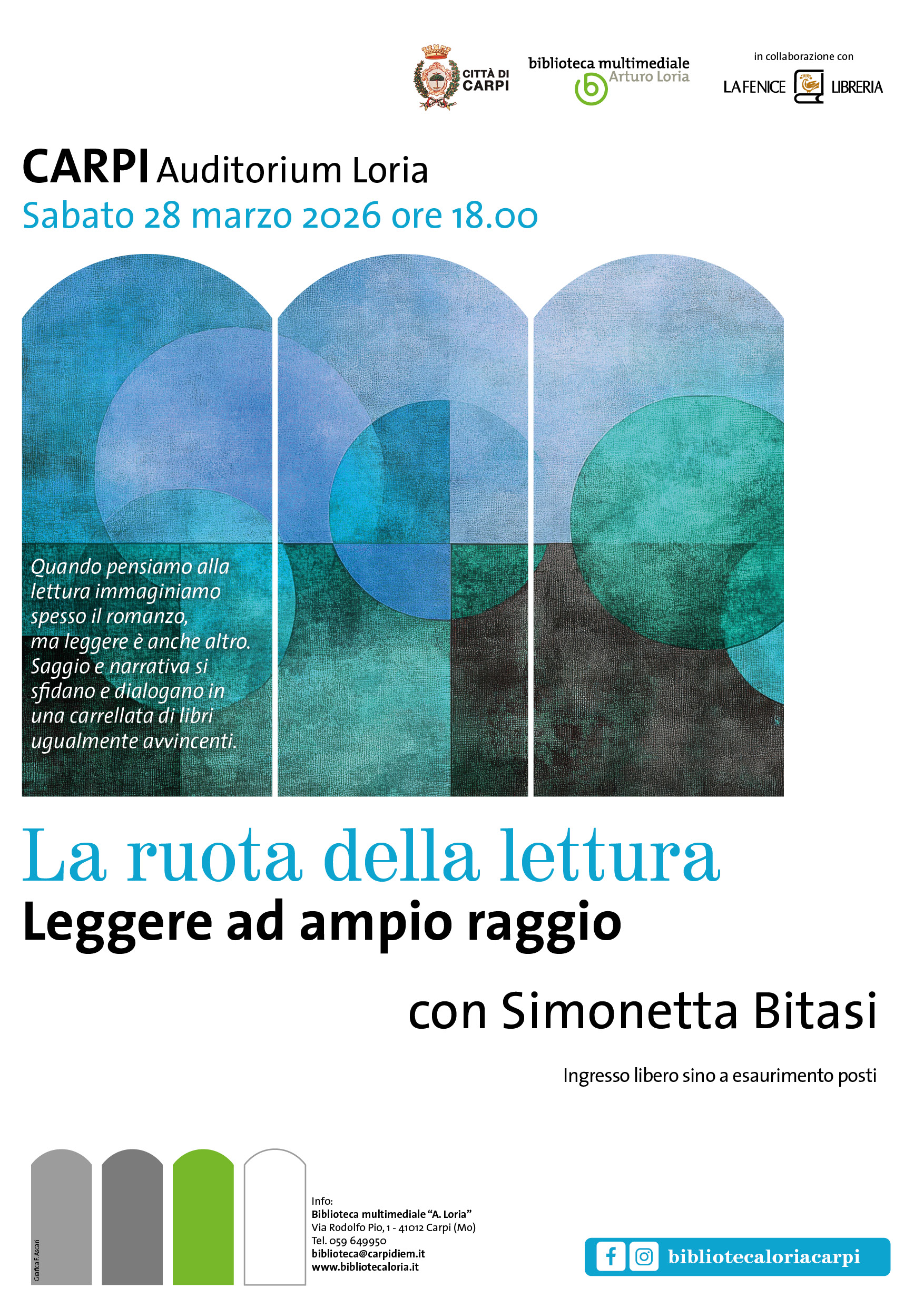 La ruota della lettura - Leggere ad ampio raggio con Simonetta Bitasi