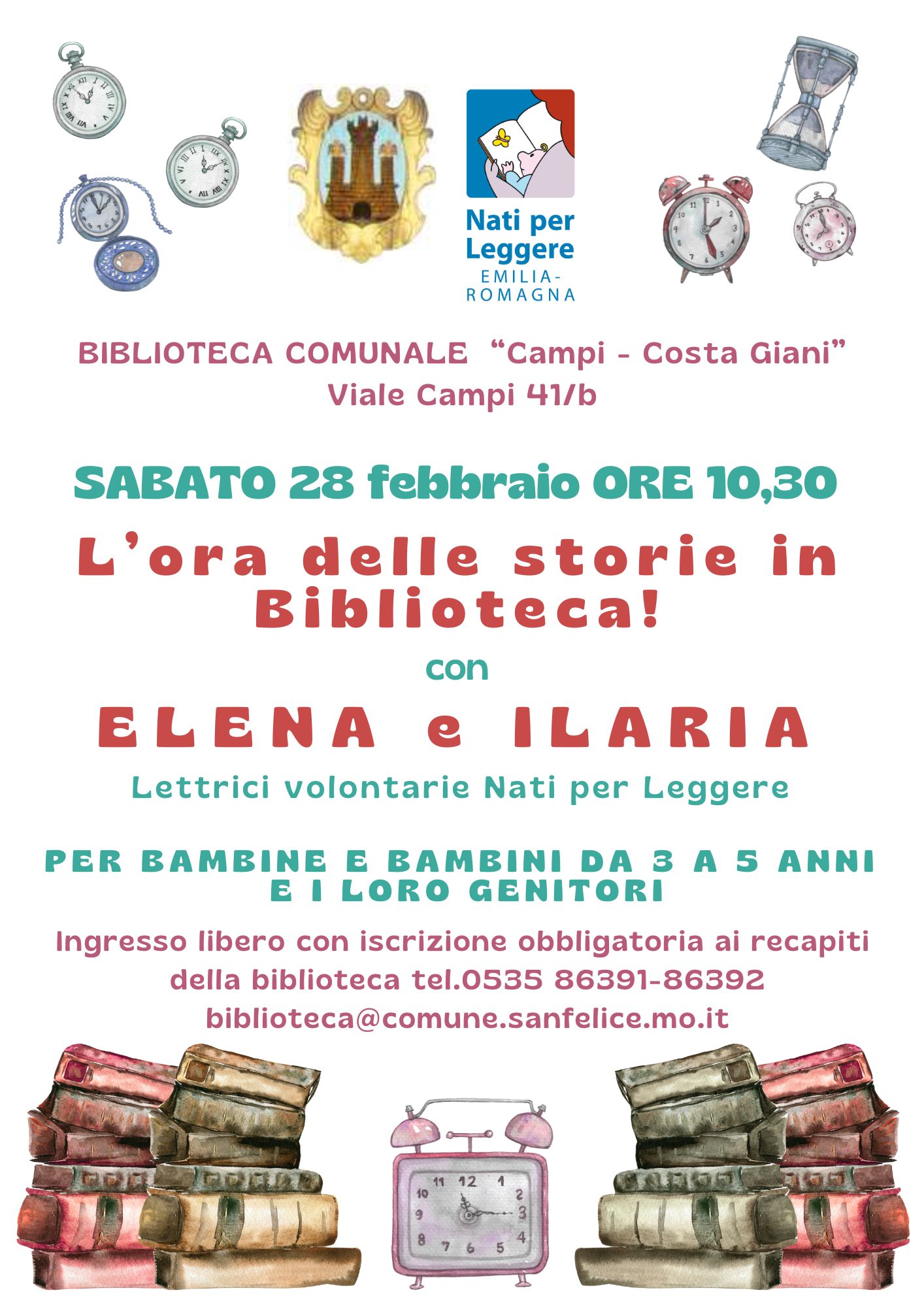 L&rsquo;ORA DELLE STORIE IN BIBLIOTECA!