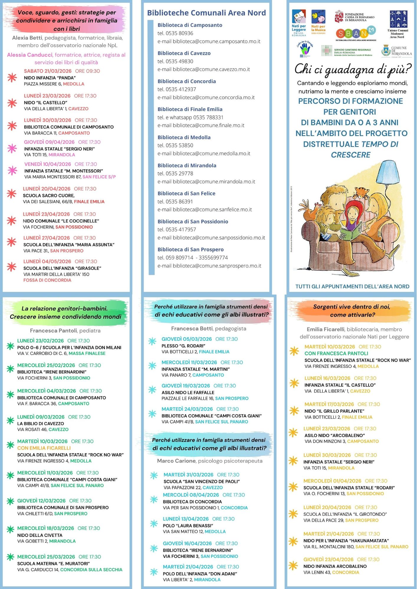 Cantando e leggendo esploriamo mondi, nutriamo la mente e cresciamo insieme