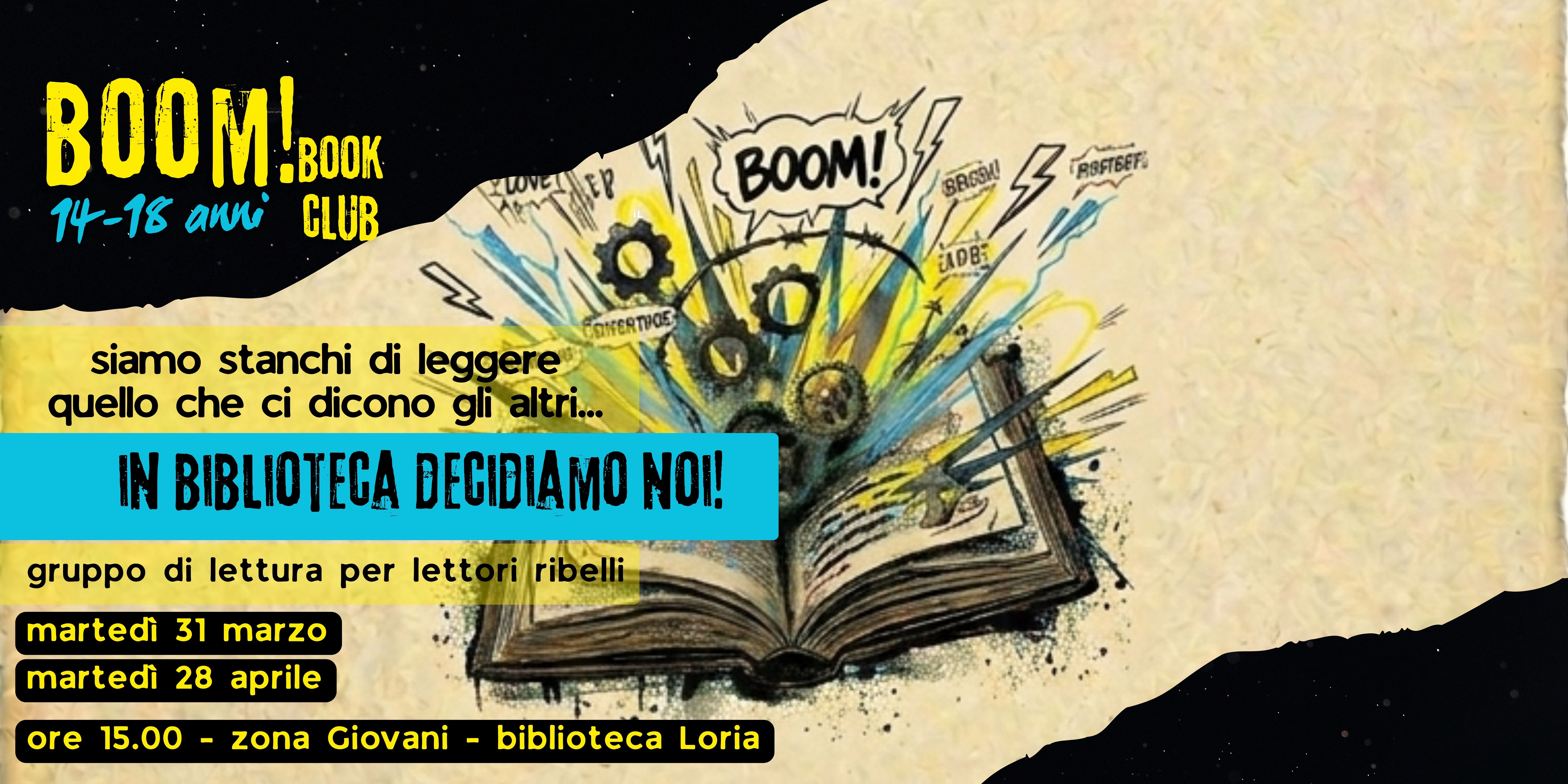 BOOM ! BOOK CLUB- 14-18 ANNI