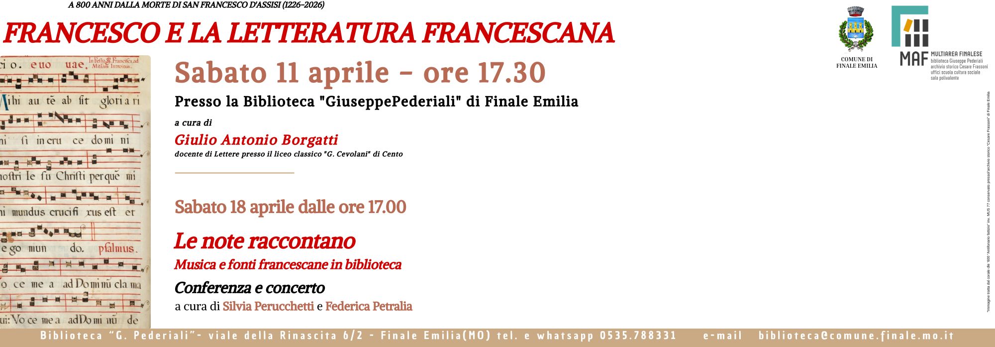 Francesco e la letteratura francescana