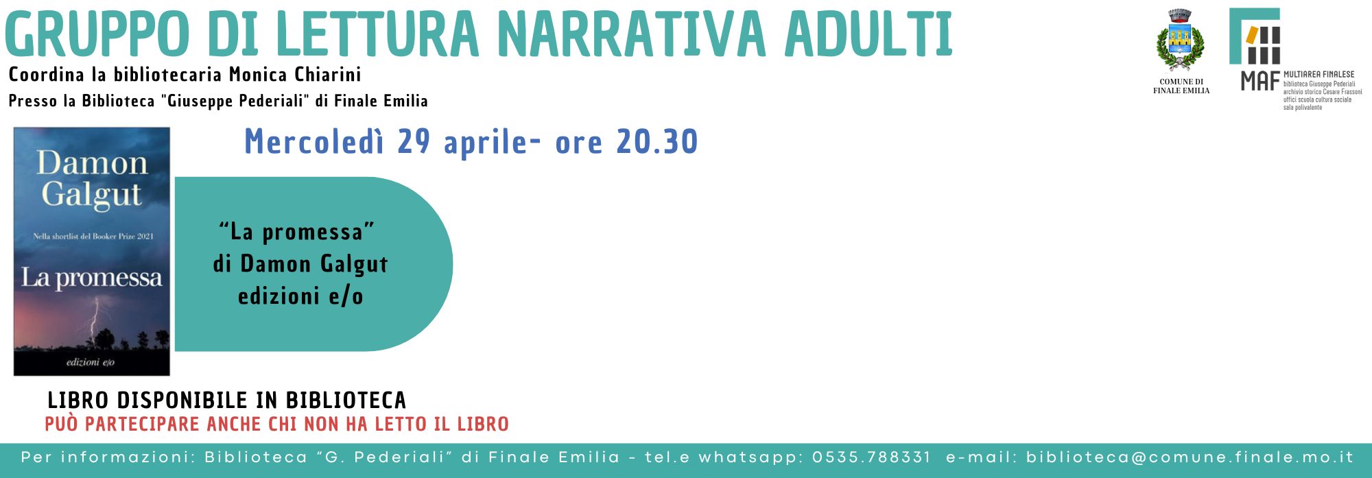 GRUPPO DI LETTURA NARRATIVA ADULTI