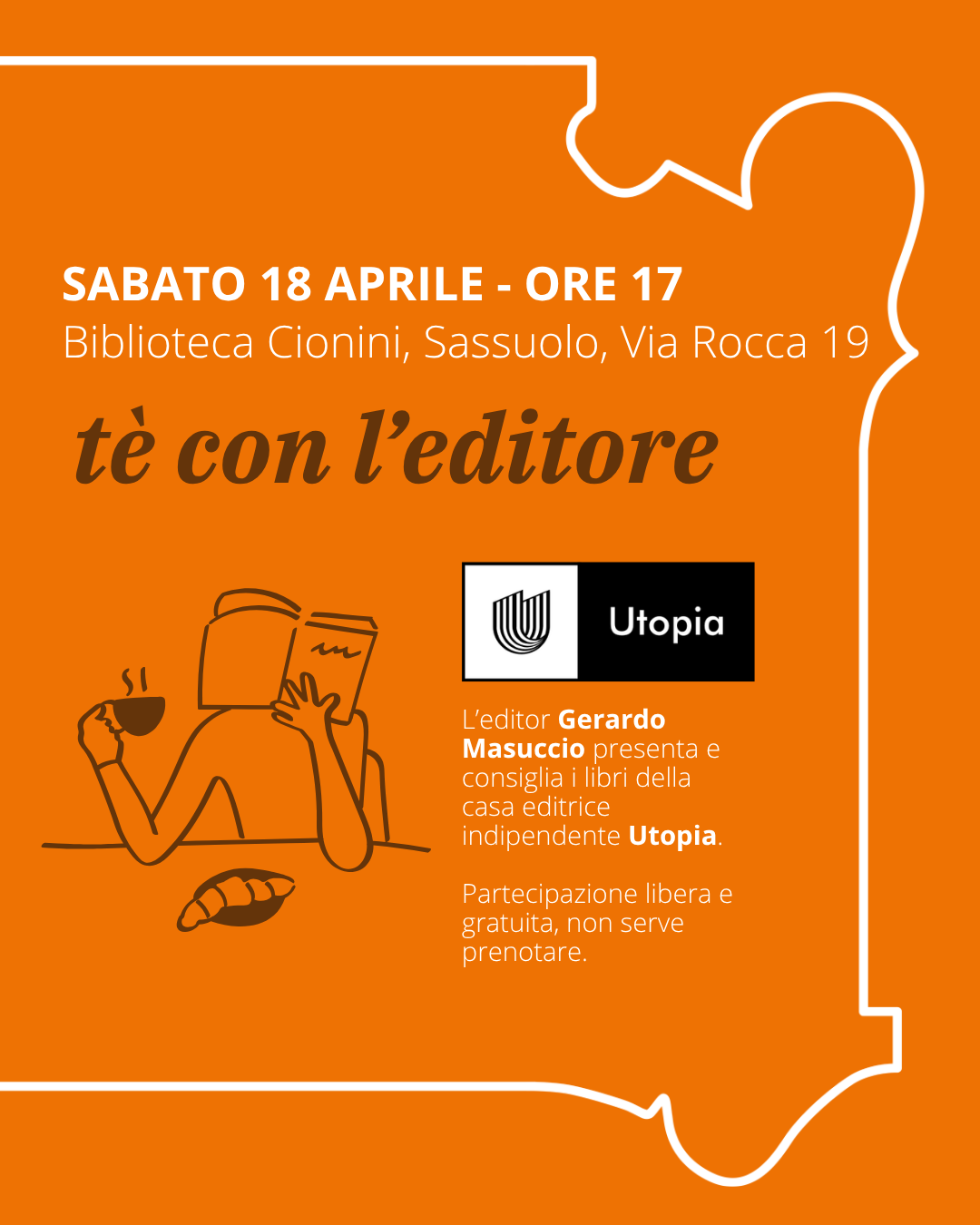 T&egrave; con l'editore Utopia