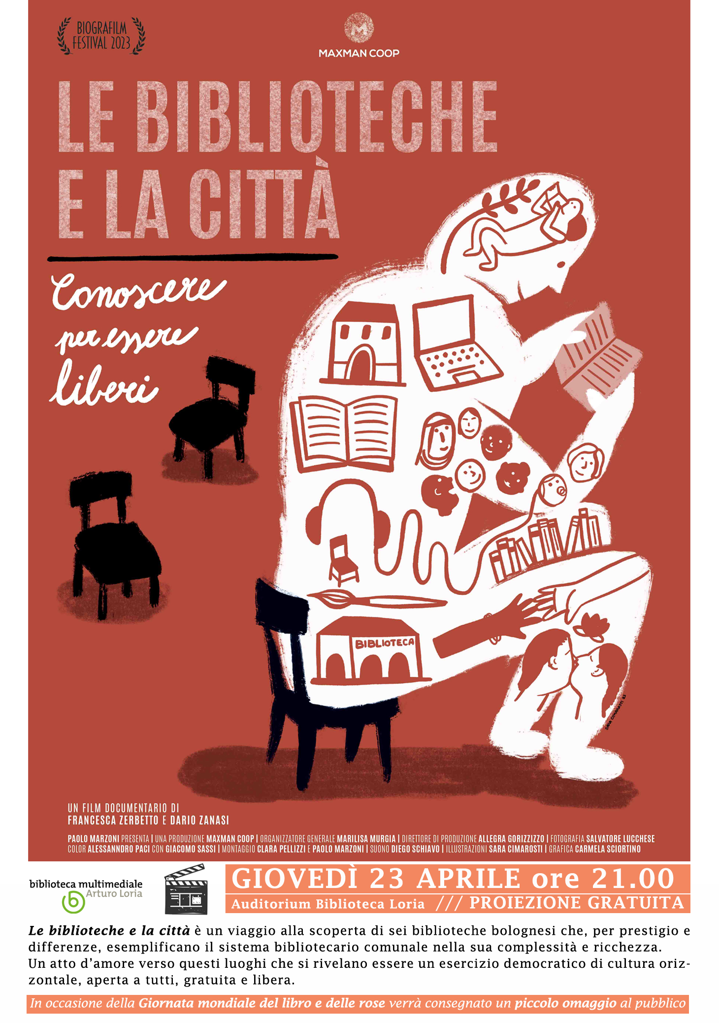 Le biblioteche e la citt&agrave;. Conoscere per essere liberi