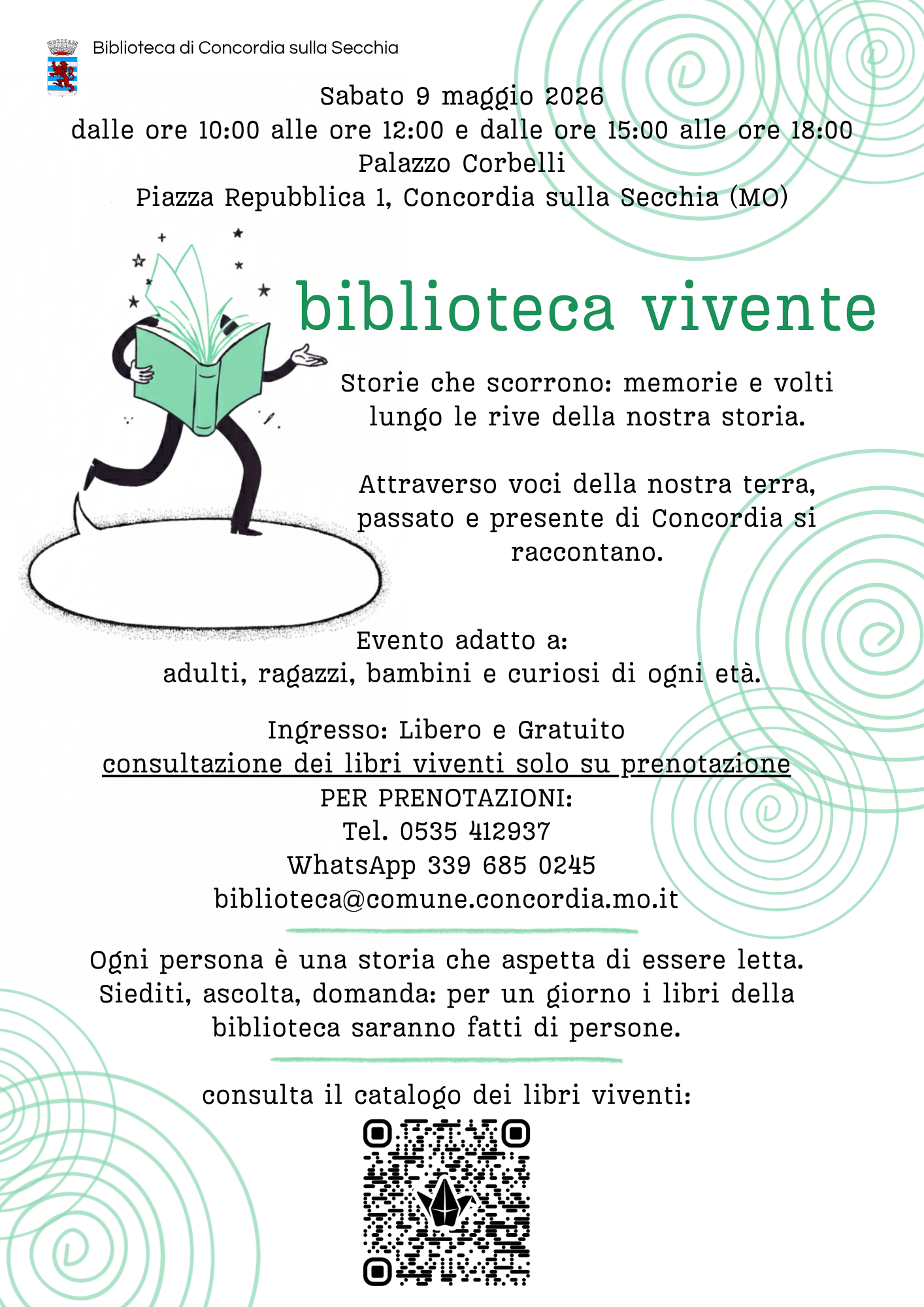 La Biblioteca vivente di Concordia sulla Secchia