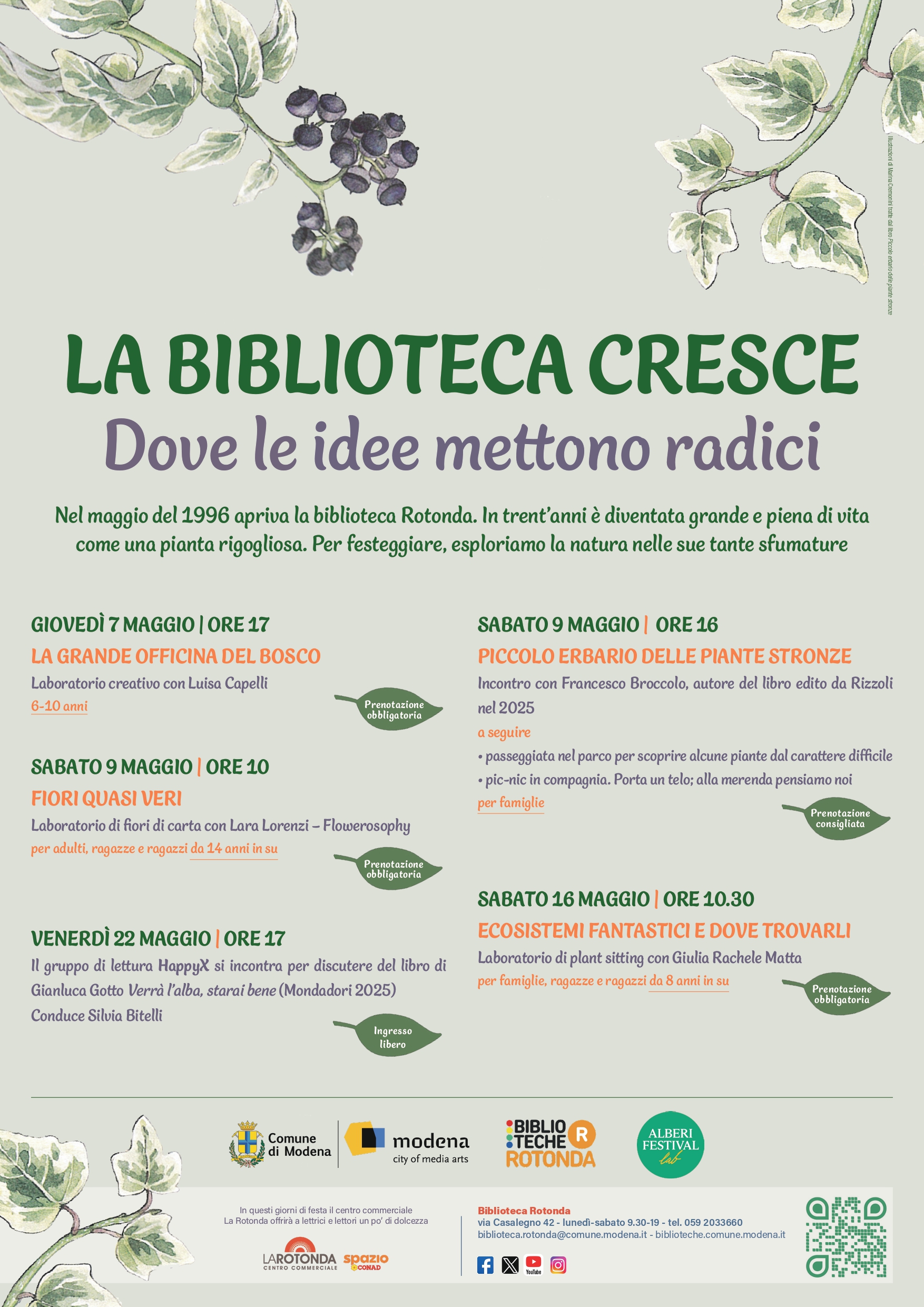 La biblioteca cresce. Dove le idee mettono radici