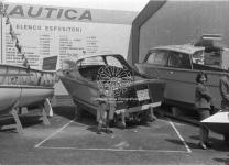 [Alberto Gasparini, figlio del fotografo Antonio Gasparini, alla fiera di Milano nel 1959]